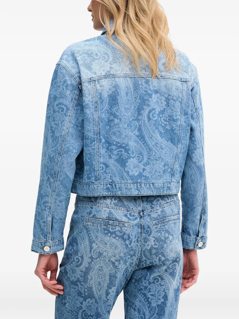OUI Jack met paisley-print Blauw