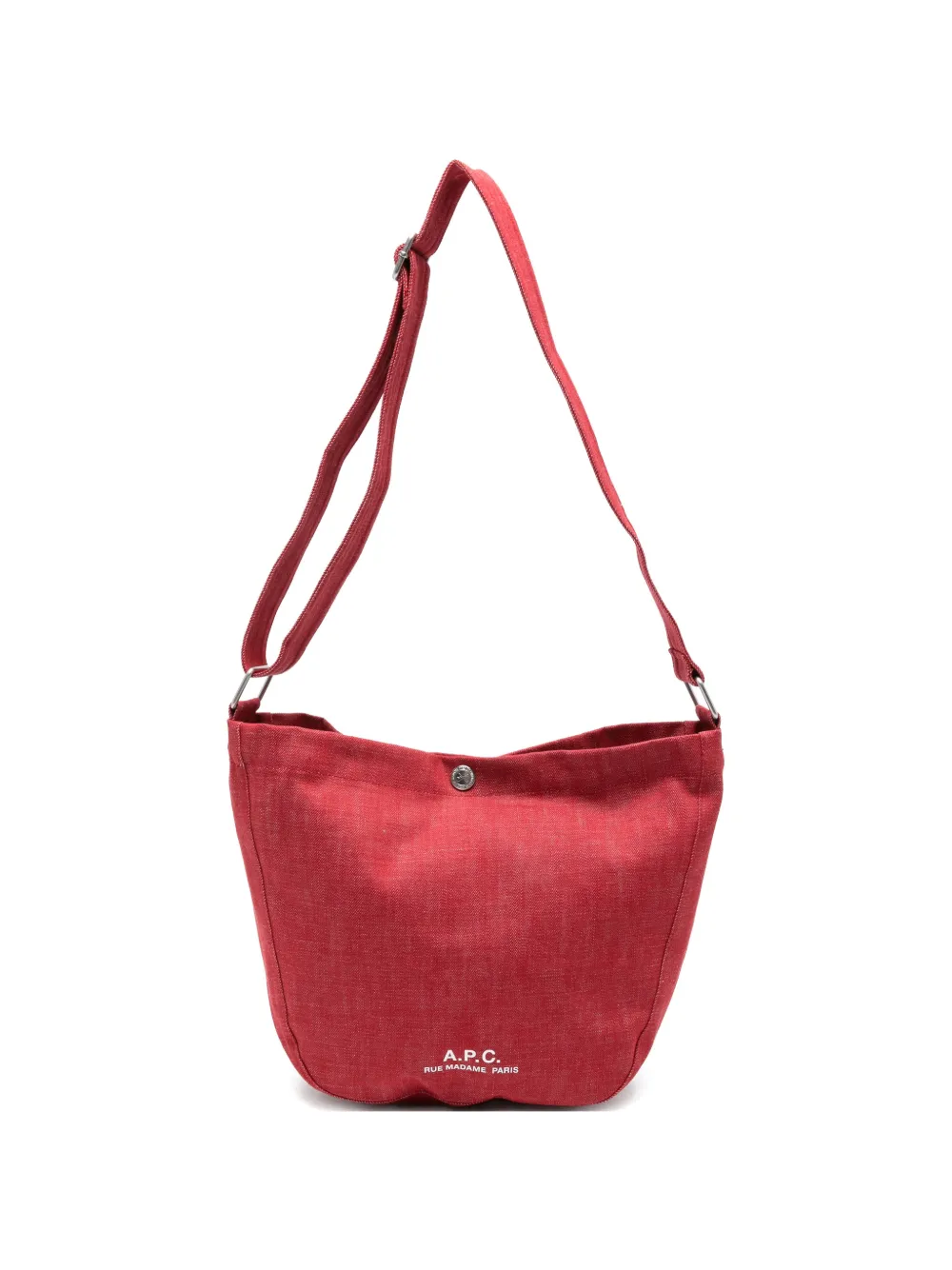 A.P.C. Journal logo-print shoulder bag - Rosso