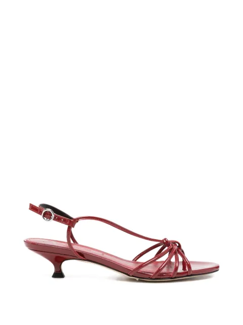 Aeyde knotted patent-leather sandals