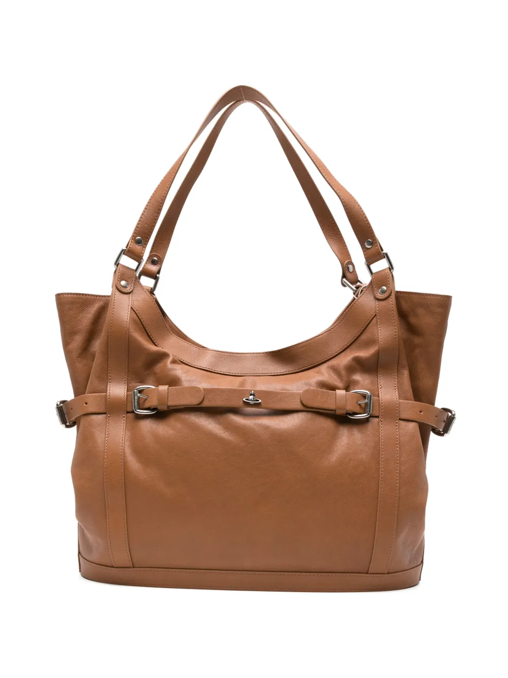 Vivienne Westwood large Frankie tote bag - Marrone