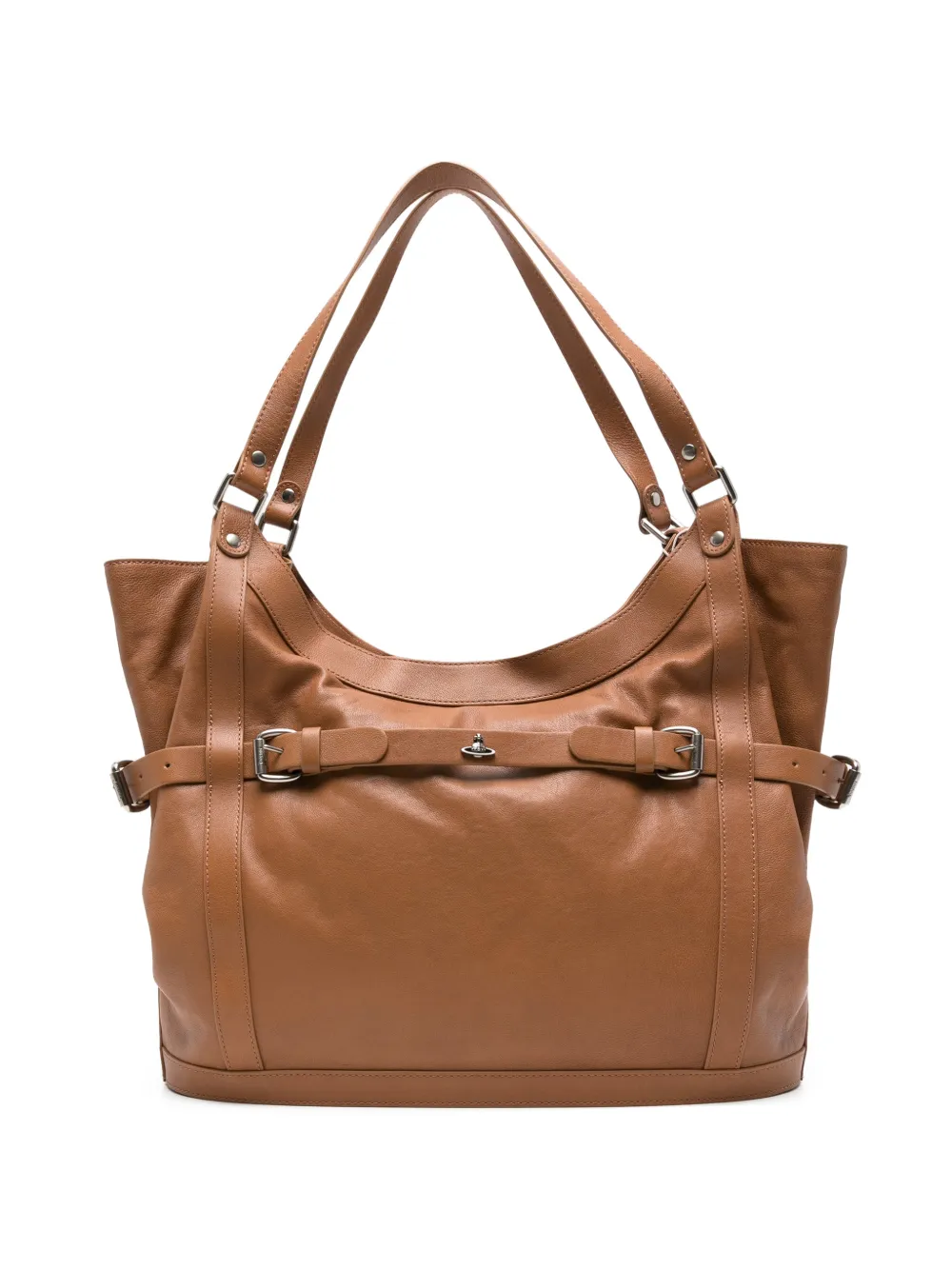 Vivienne Westwood large Frankie tote bag - Braun