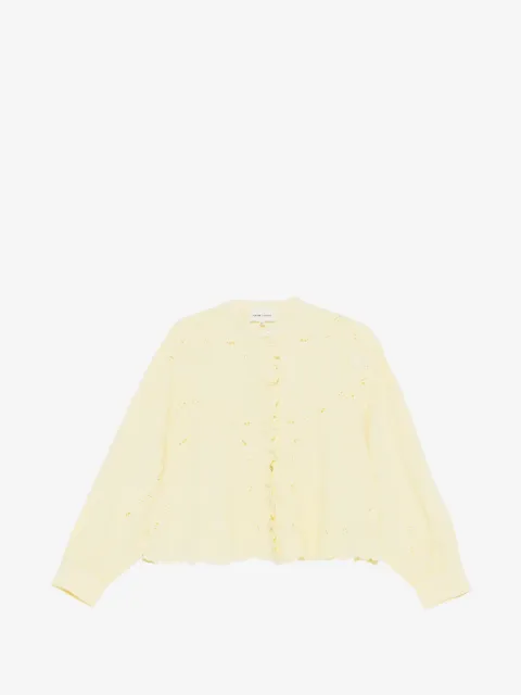 Antik Batik blusa Fanie con volantes y bordado inglés