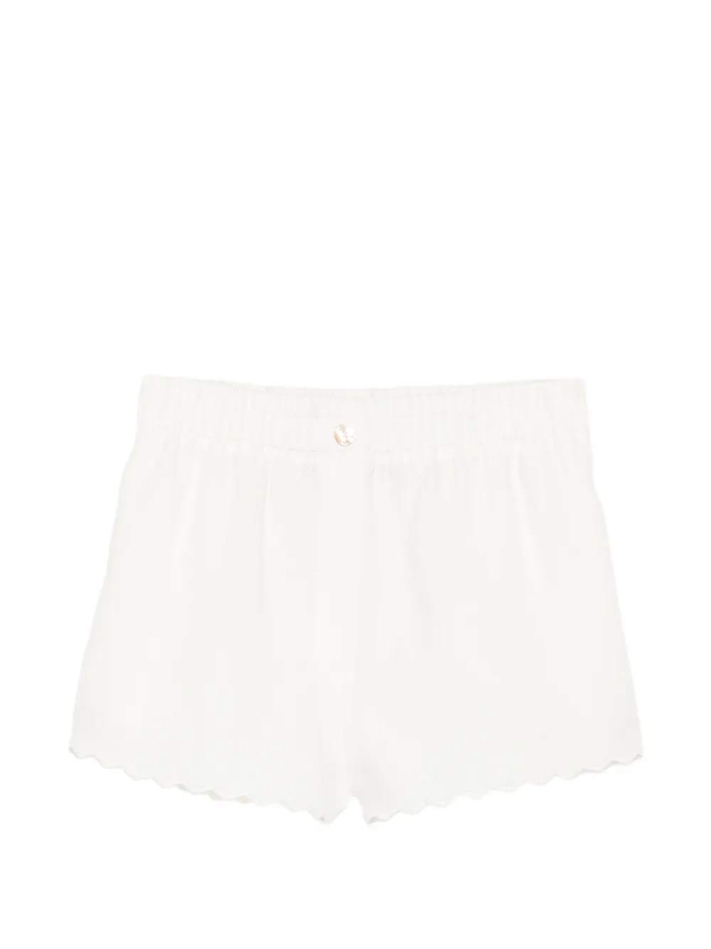 Forte Forte scalloped-edge shorts - Toni neutri