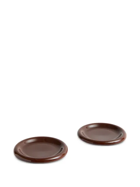 HAY glossy-finish round coasters