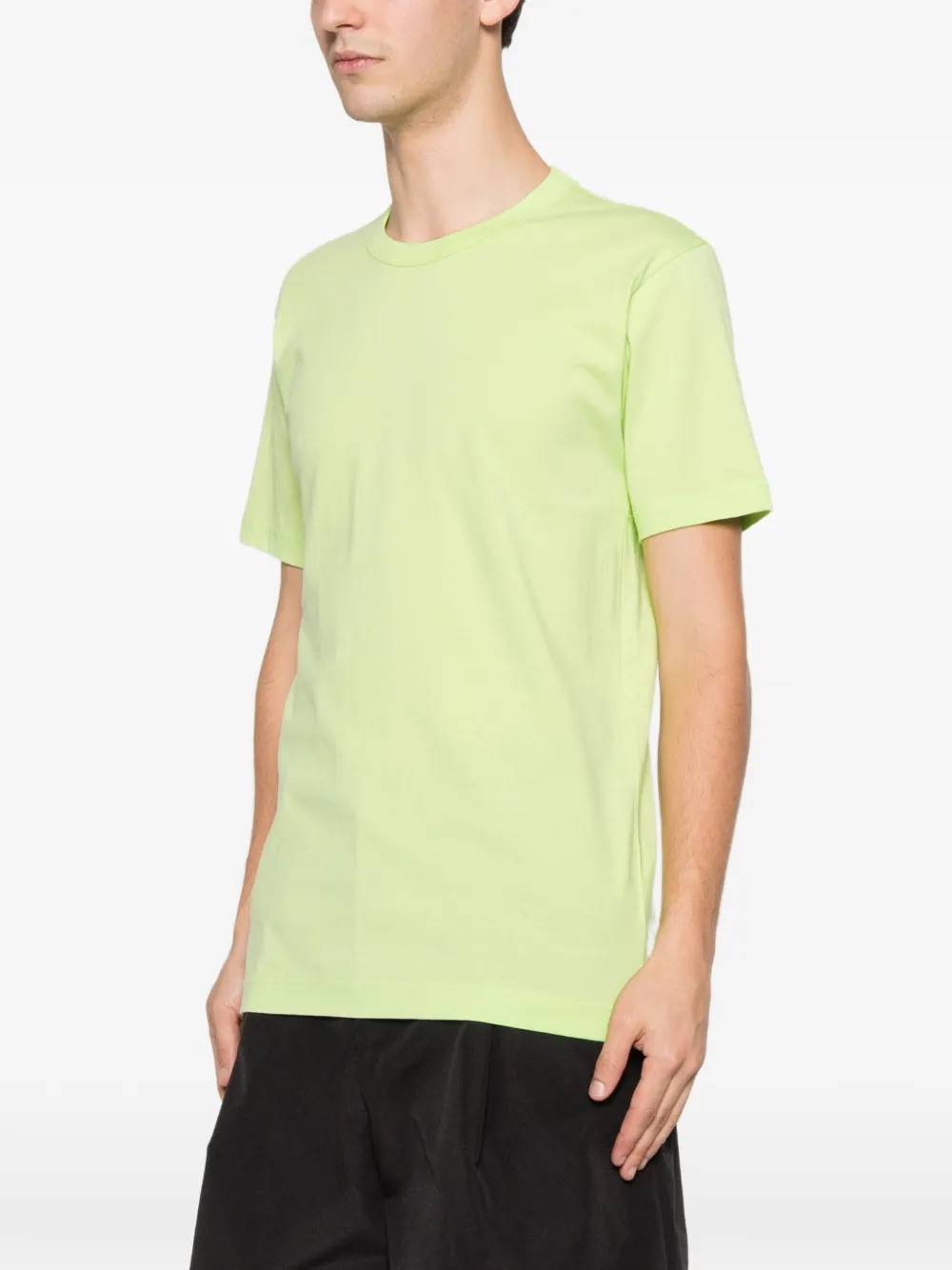 Comme Des Garçons Shirt T-shirt met logoprint met ronde hals Groen