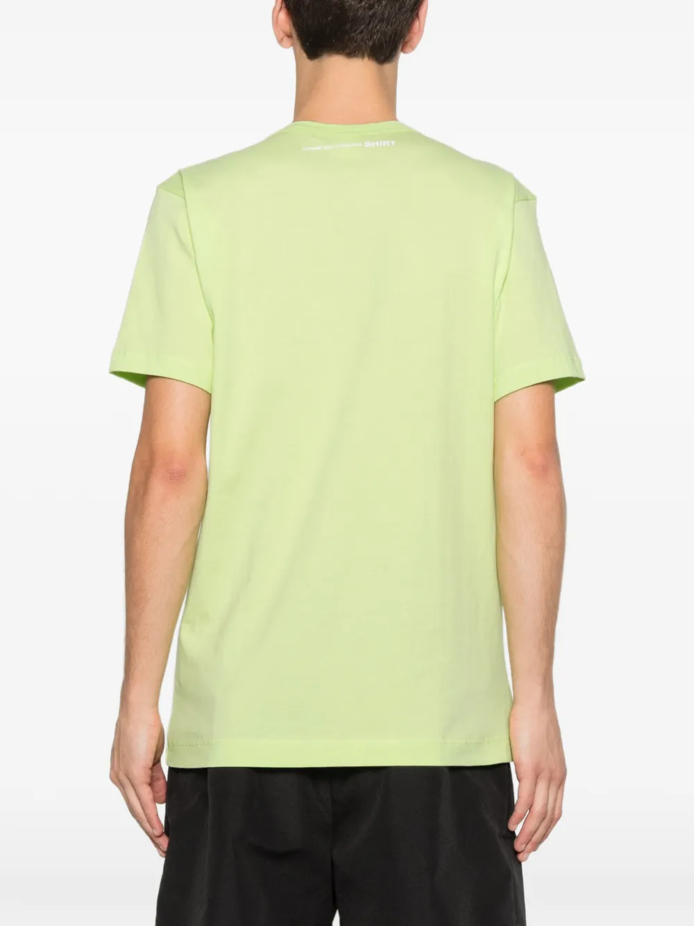 Comme Des Garçons Shirt T-shirt met logoprint met ronde hals Groen