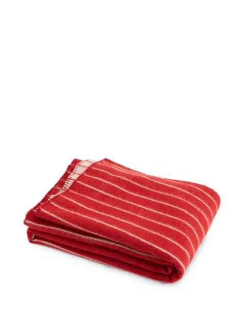 HAY striped-pattern blanket