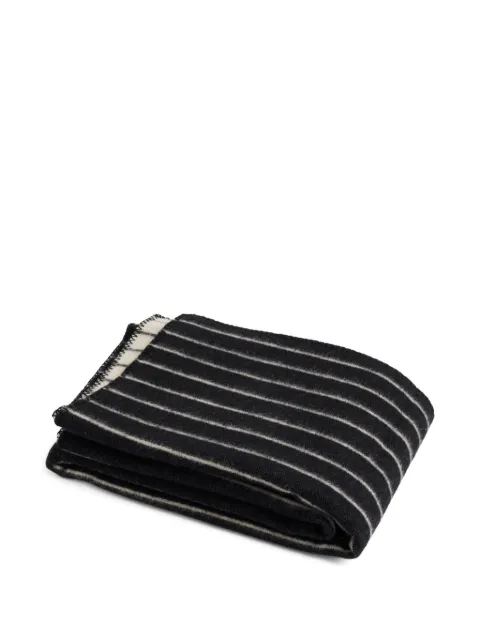 HAY striped-pattern blanket