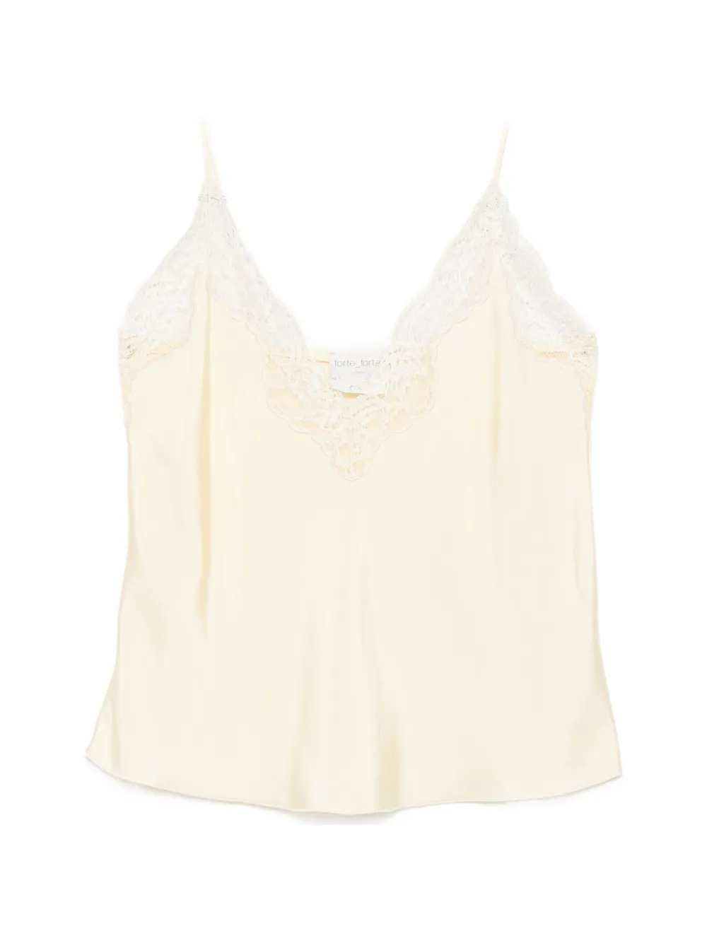 Forte Forte lace-trim blouse - Giallo