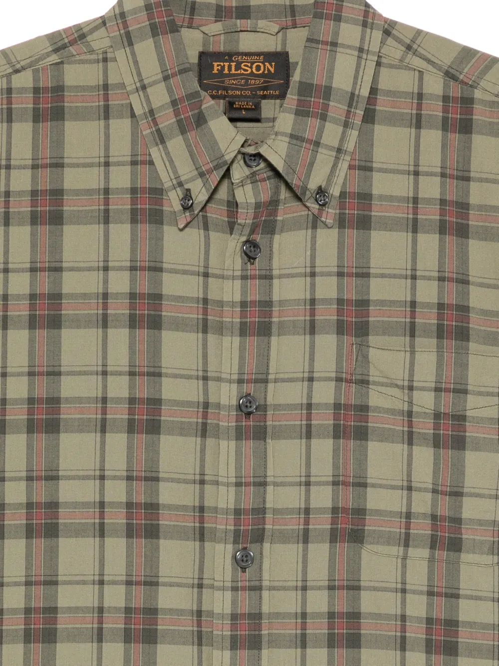 Filson Geruit overhemd Groen