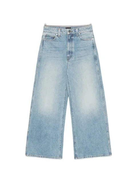 KHAITE faded wide-leg jeans