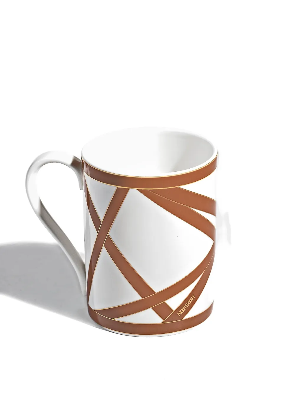 Missoni Home Nastri geometric-print mug - Bianco
