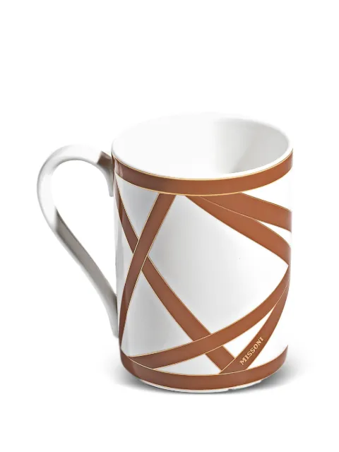 Missoni Home Nastri geometric-print mug