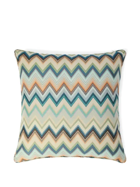Missoni Home Agadir zigzag-knit cushion