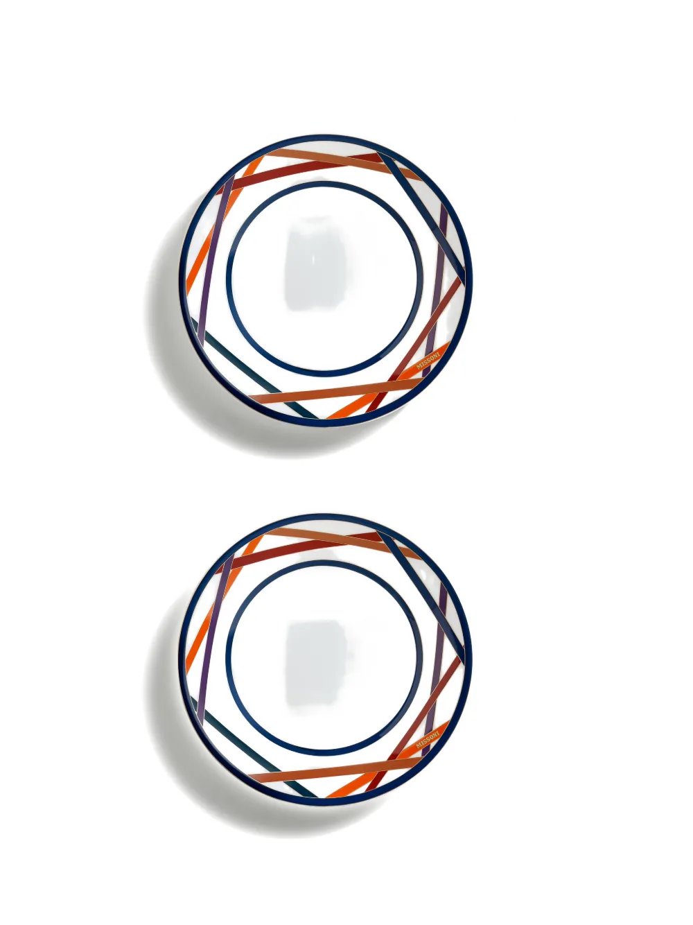 Missoni Home geometric-print plate - Bianco