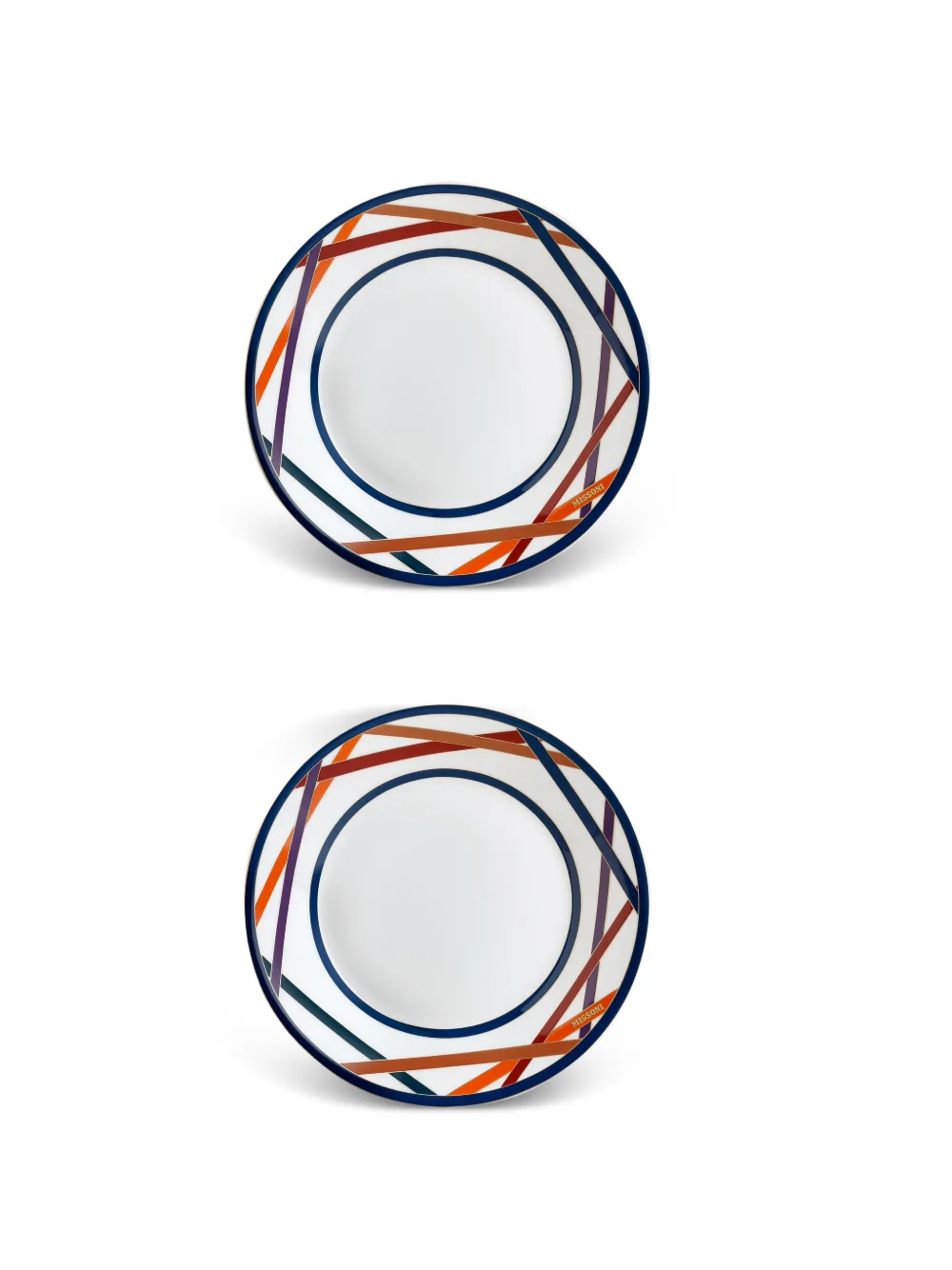 Missoni Home geometric-print plate - Weiß