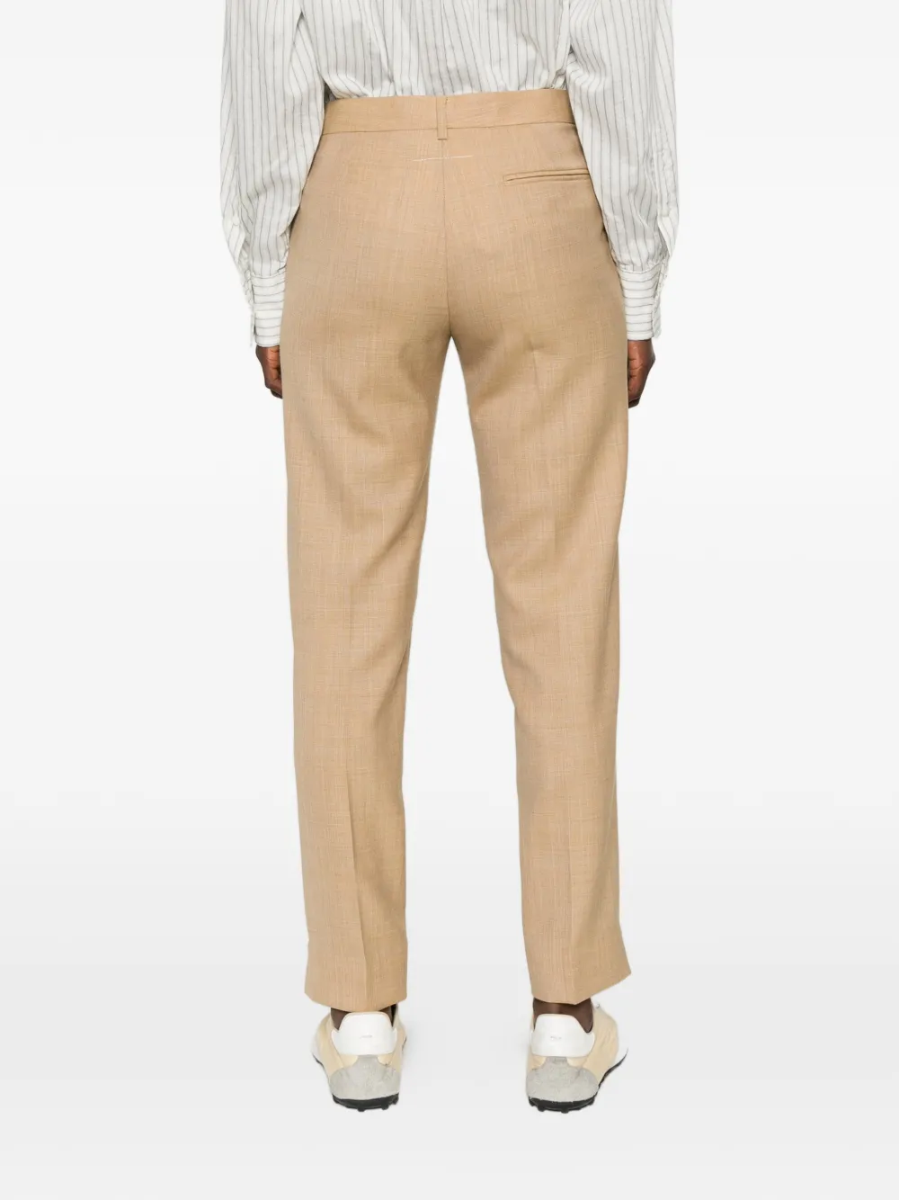 MM6 Maison Margiela Pantalon met split Beige