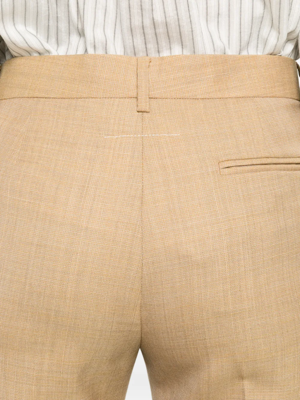 MM6 Maison Margiela Pantalon met split Beige