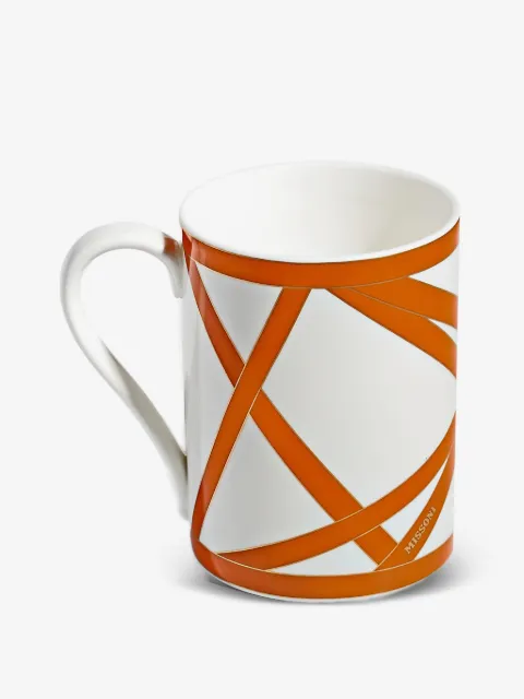 Missoni Home Nastri geometric-print mug