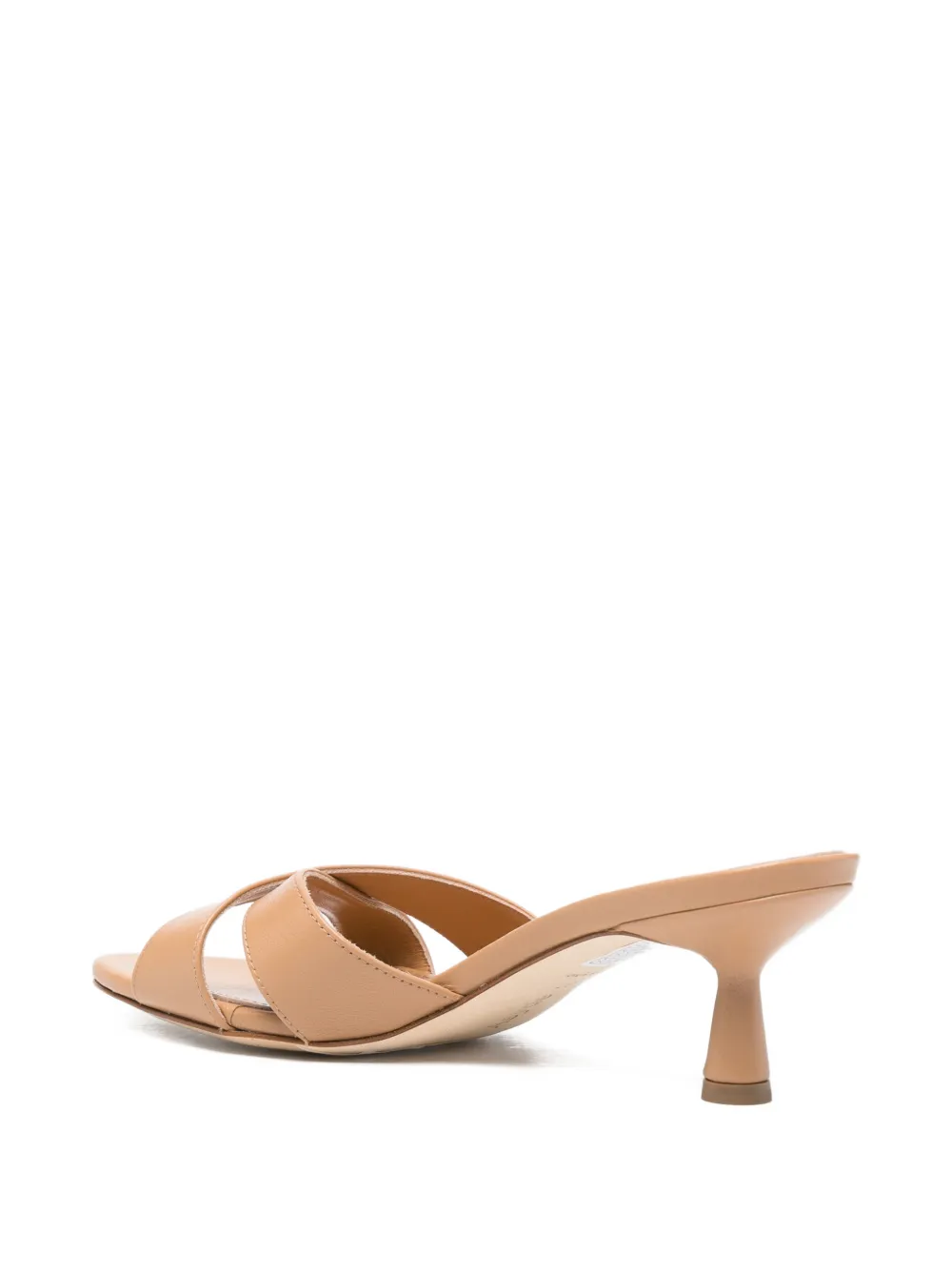 Aeyde criss-cross leather sandals Beige