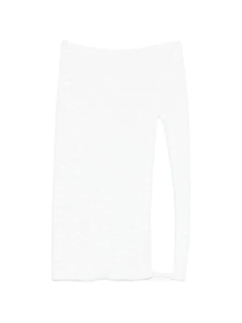 Oséree sequin-embellished side-slit midi skirt