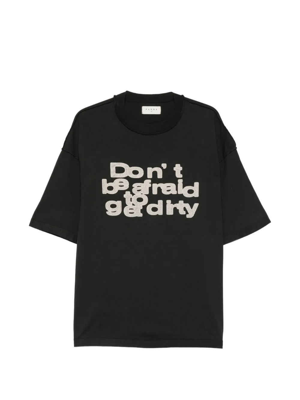 Paura Costa oversized T-shirt - Nero