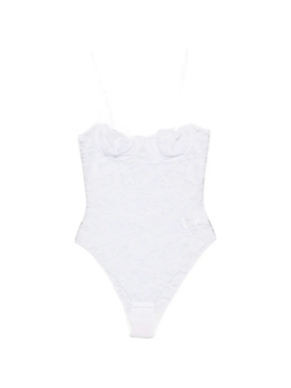 Oséree lace-embroidered underwired body - Weiß