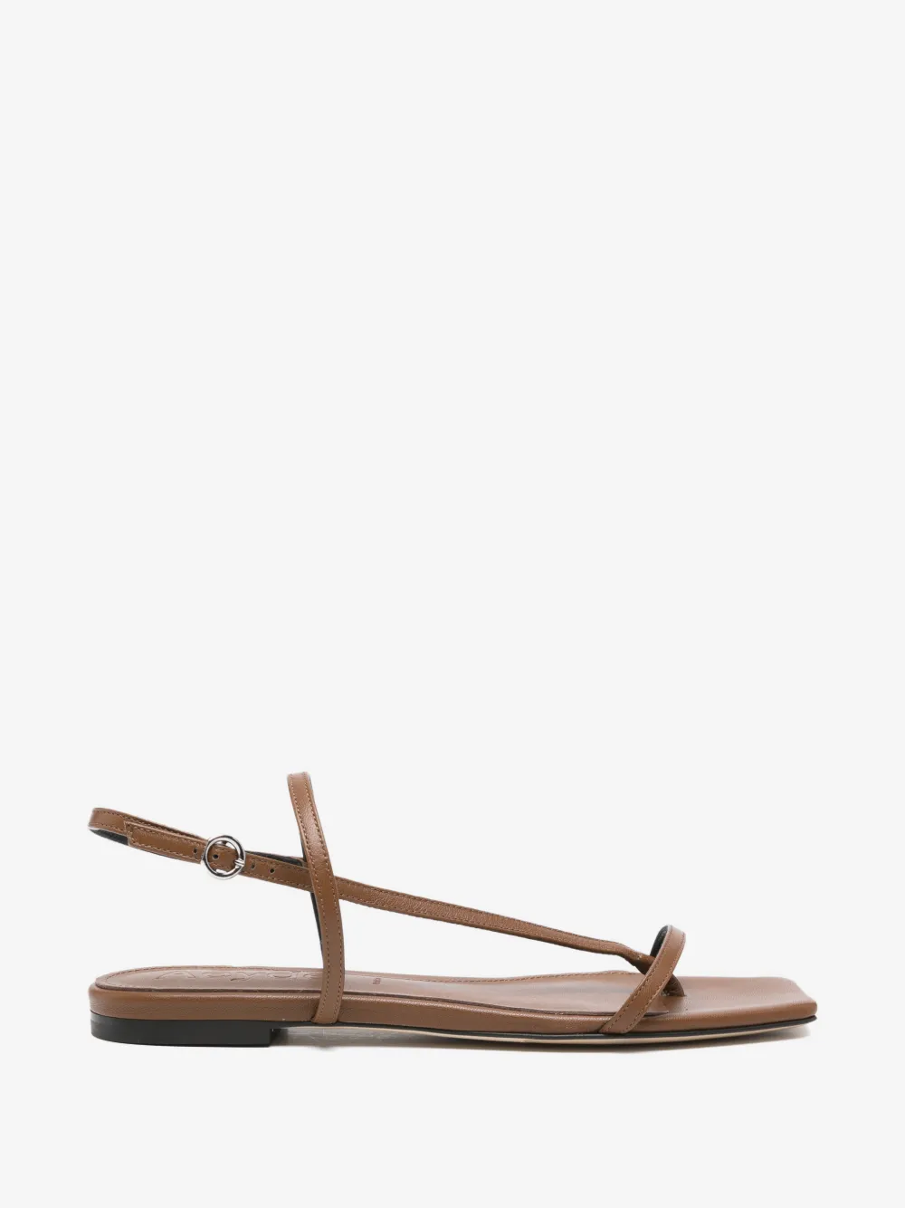 Aeyde square-toe slingback sandals | Brown | Image 1