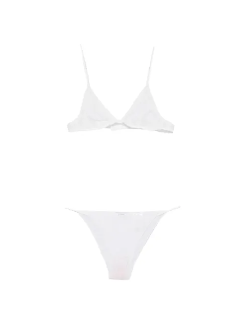 Oséree lace-trim lingerie set (set of two)