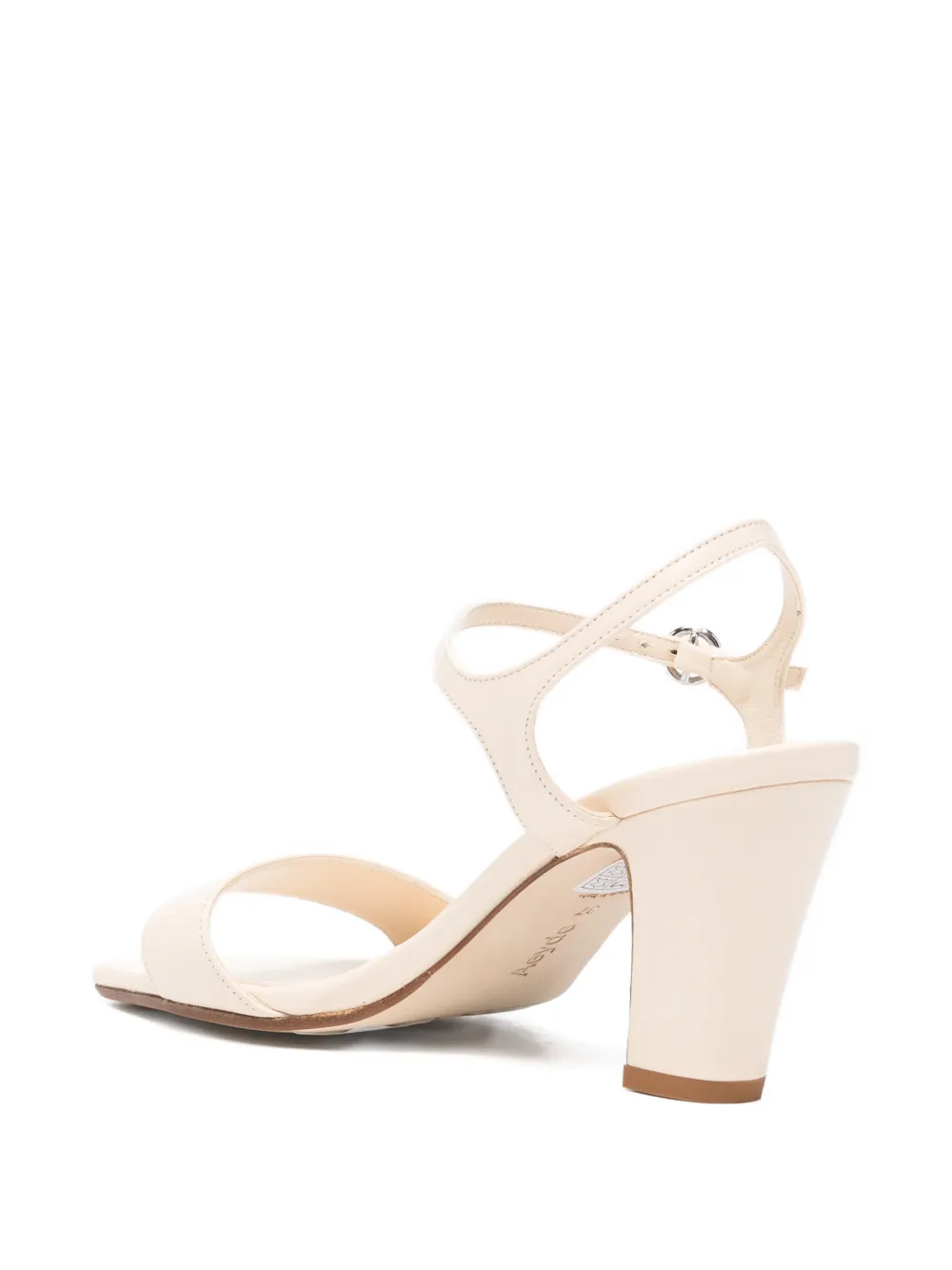 Aeyde buckle-fastening square-toe sandals Beige