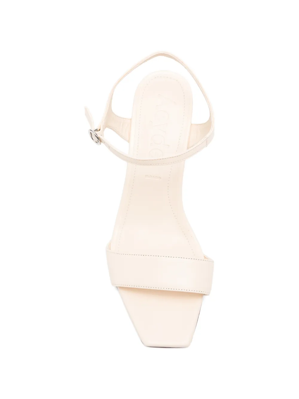 Aeyde buckle-fastening square-toe sandals Beige