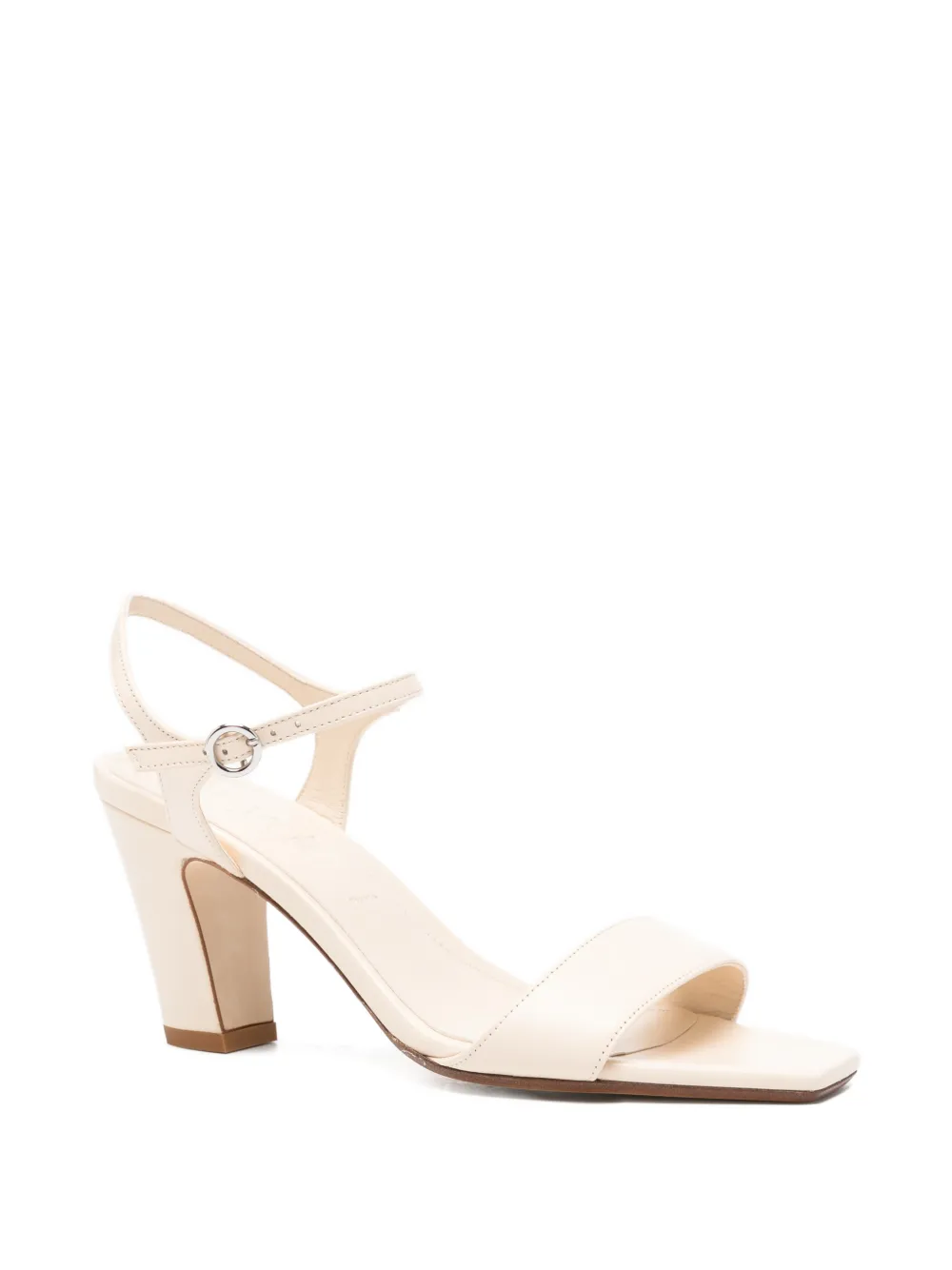 Aeyde buckle-fastening square-toe sandals Beige