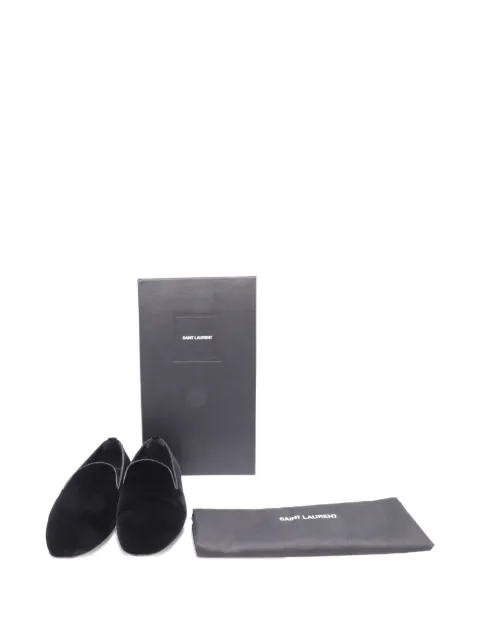 Saint Laurent Pre-Owned velvet smoking slippers