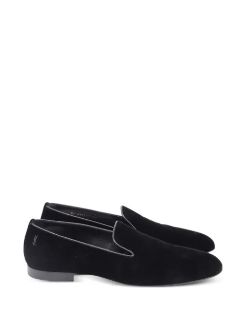 Saint Laurent Pre-Owned velvet smoking slippers