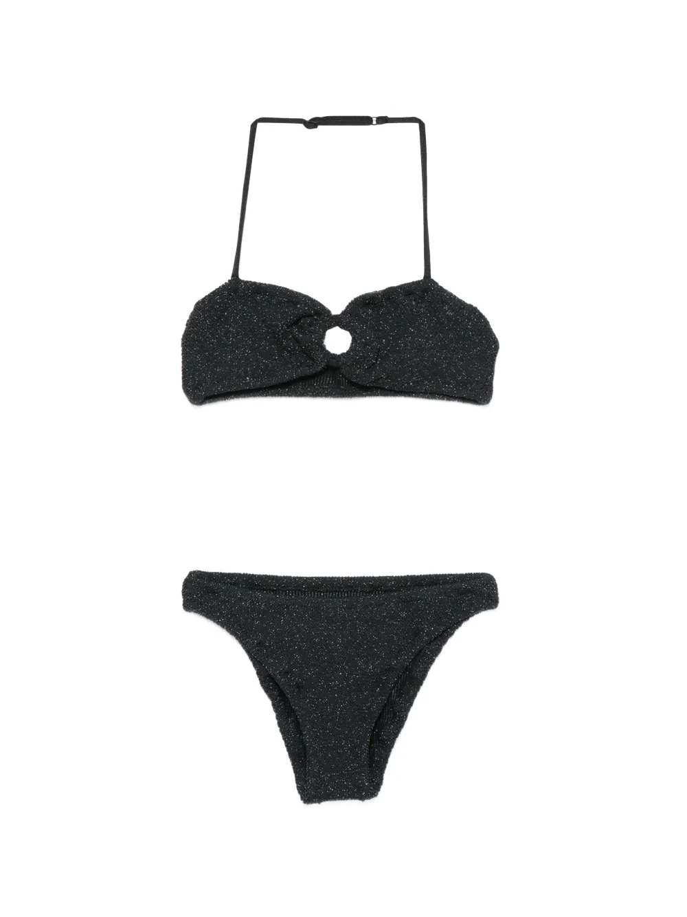 MC2 Saint Barth Kids glitter-effect bikini - Nero