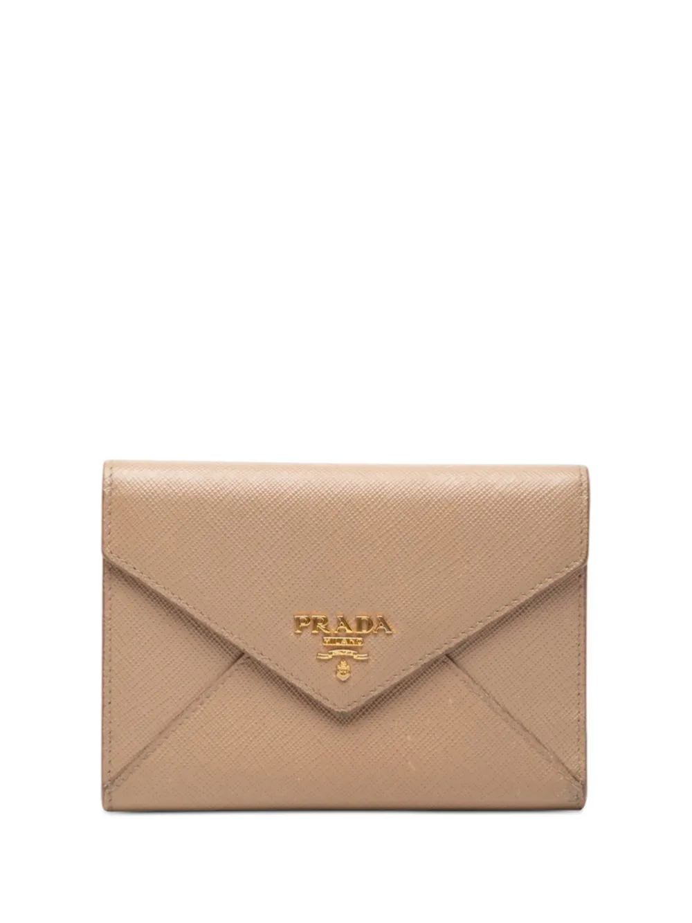 Prada Pre-Owned 2010-2025 Saffiano Trifold Envelope Wallet long wallets - Toni neutri