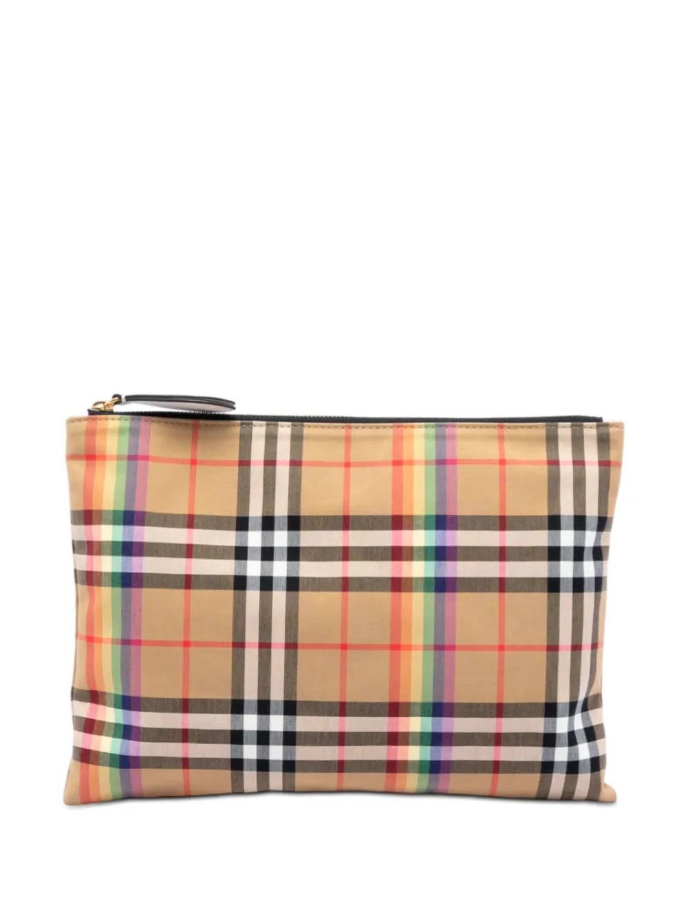 Burberry Pre-Owned 2000-2017 House Check Canvas Rainbow clutch bag - Toni neutri