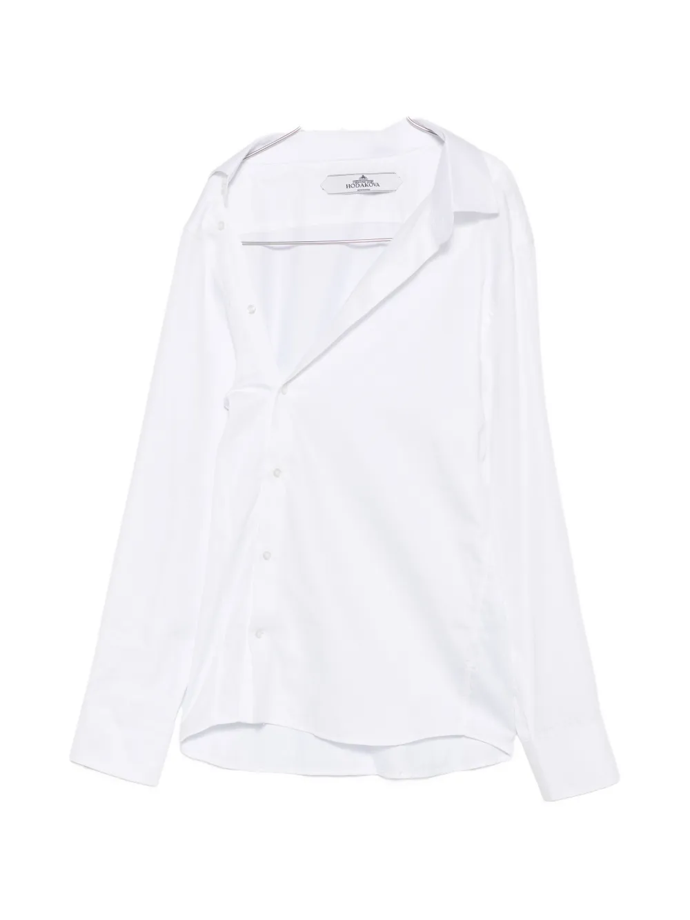 HODAKOVA asymmetric-design shirt - White