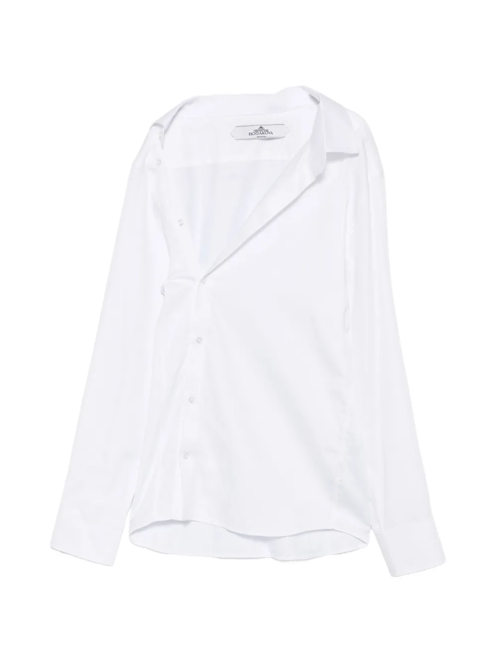 HODAKOVA asymmetric-design shirt - White