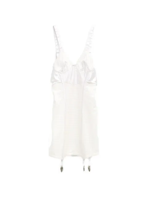 Julie Kegels x Marie Jo satin-panelled top