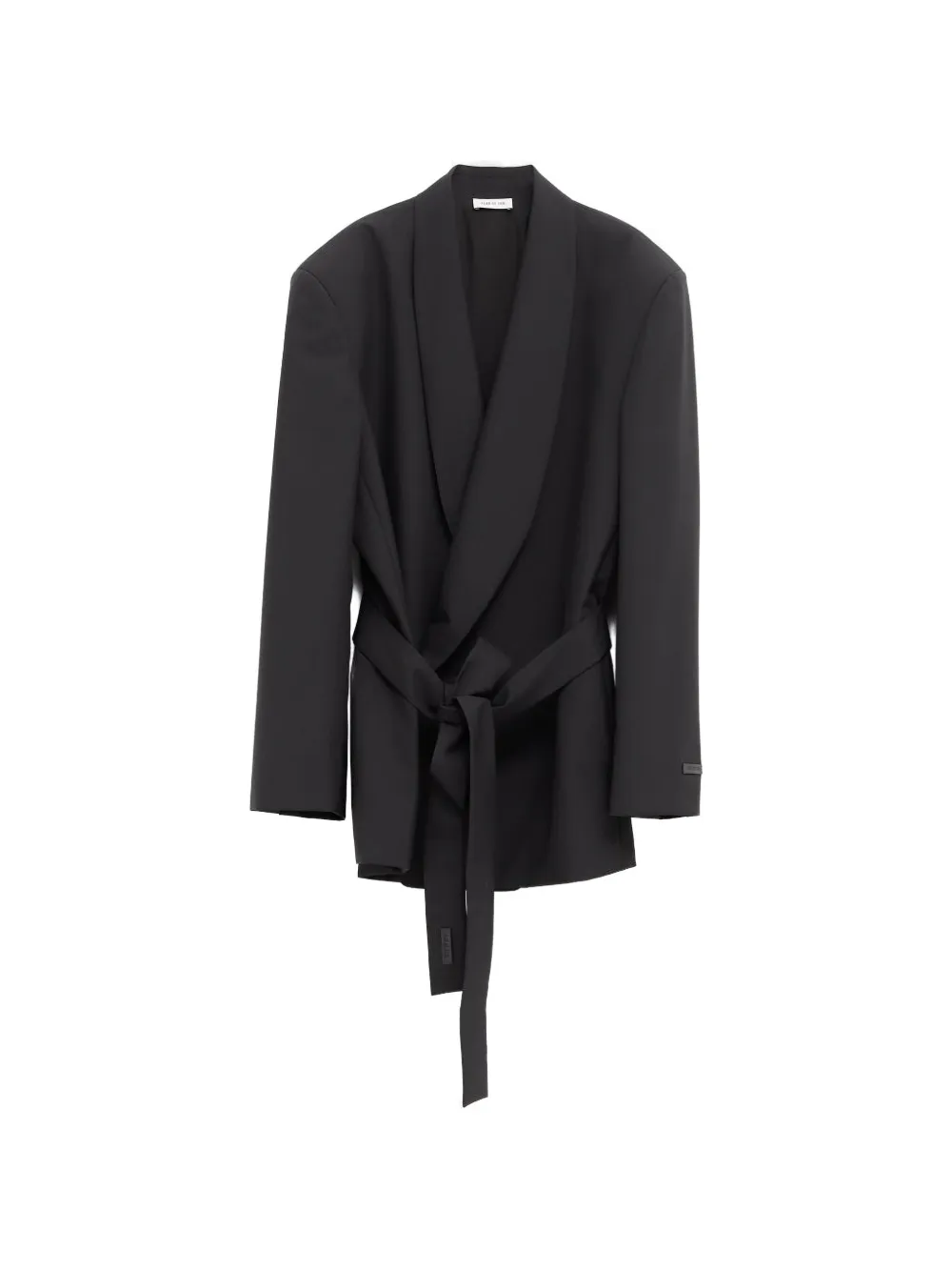Fear Of God belted shawl-lapel blazer - Nero