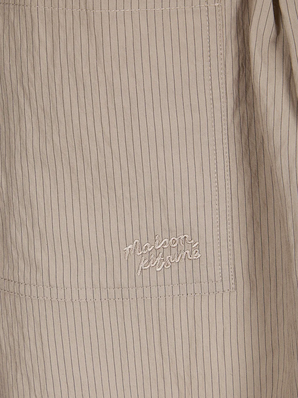 Maison Kitsuné Elastische shorts Beige