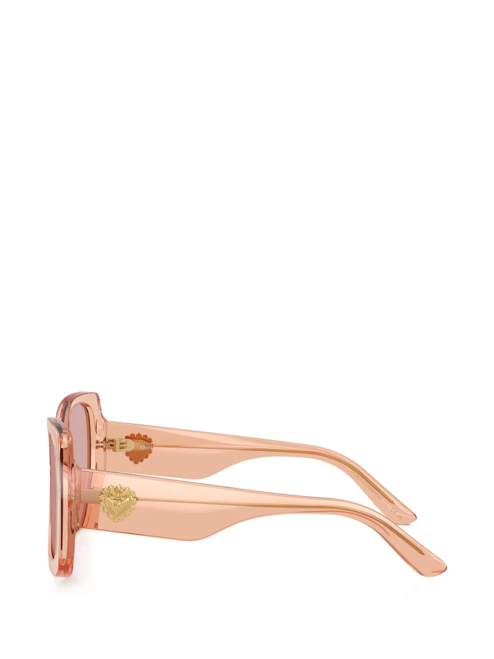Dolce & Gabbana Eyewear Zonnebril met vierkant montuur Beige