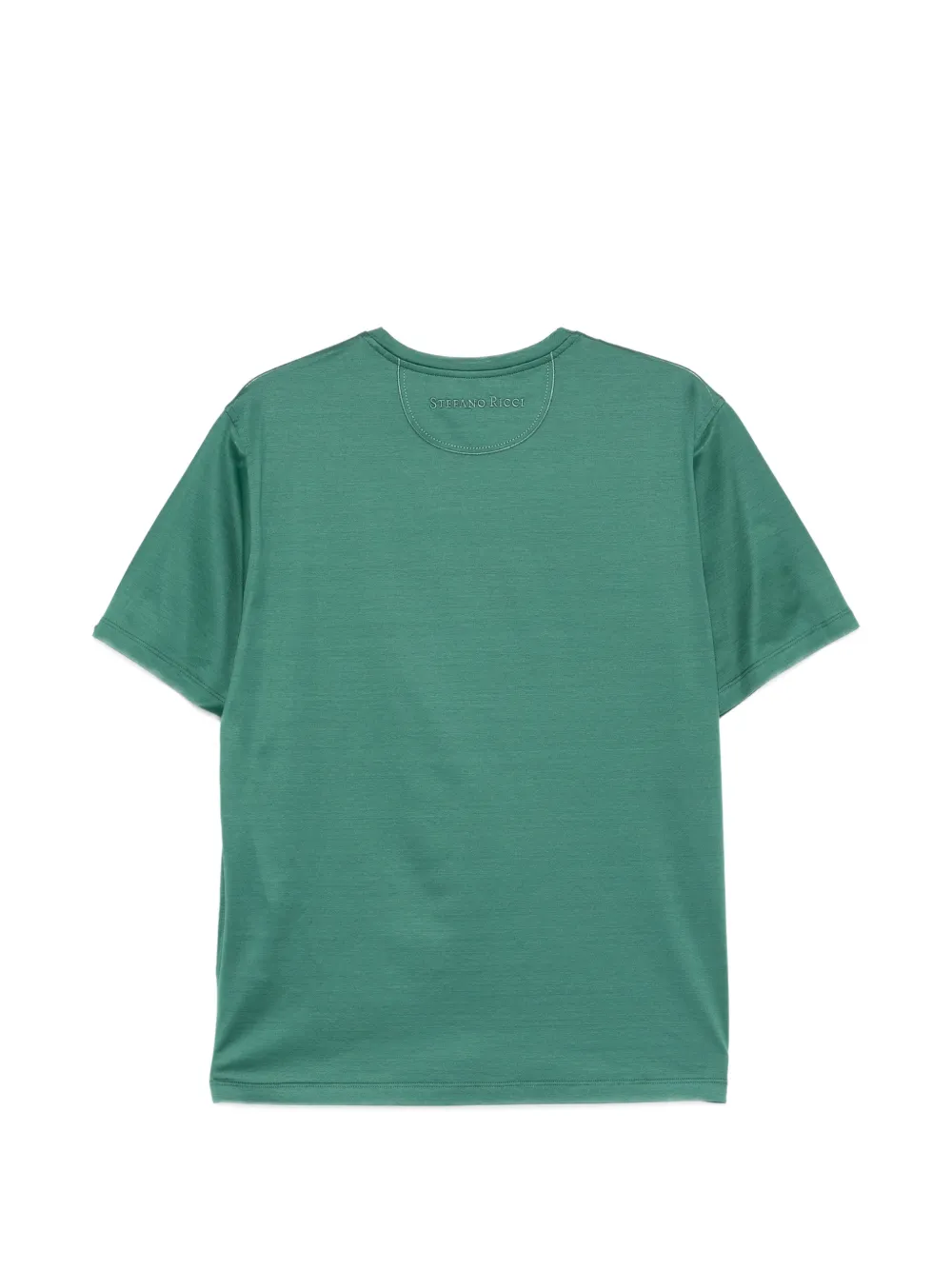 Stefano Ricci T-shirt met logodetail Groen