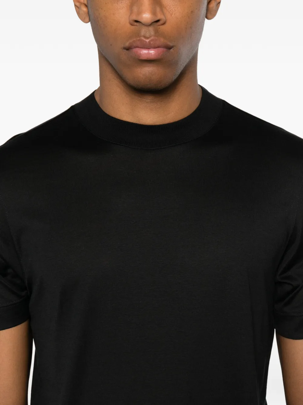 SAPIO T-shirt met ronde hals Zwart