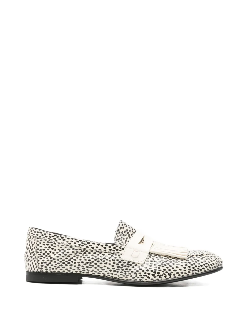 COLLECTION PRIVEE? snake-print kiltie loafers - Toni neutri