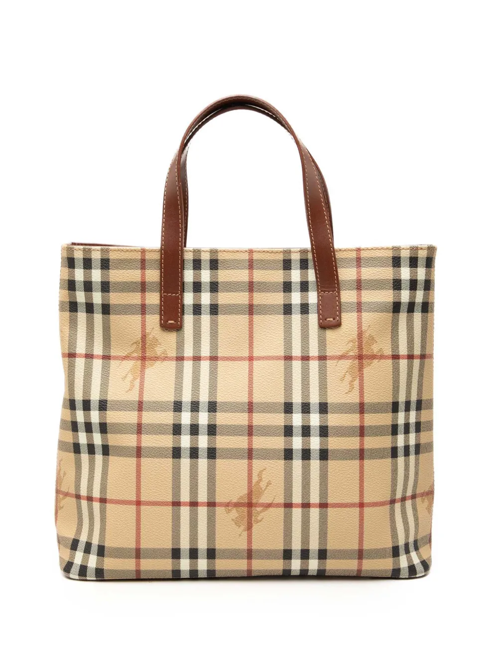 Burberry Pre-Owned 2000-2017 Haymarket Check Coated Canvas tote bag - Nude
