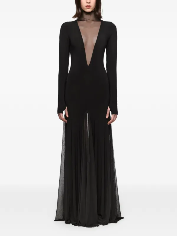 mesh body dress Black Mesh Long Sleeve Bodycon Dress - All Dresses