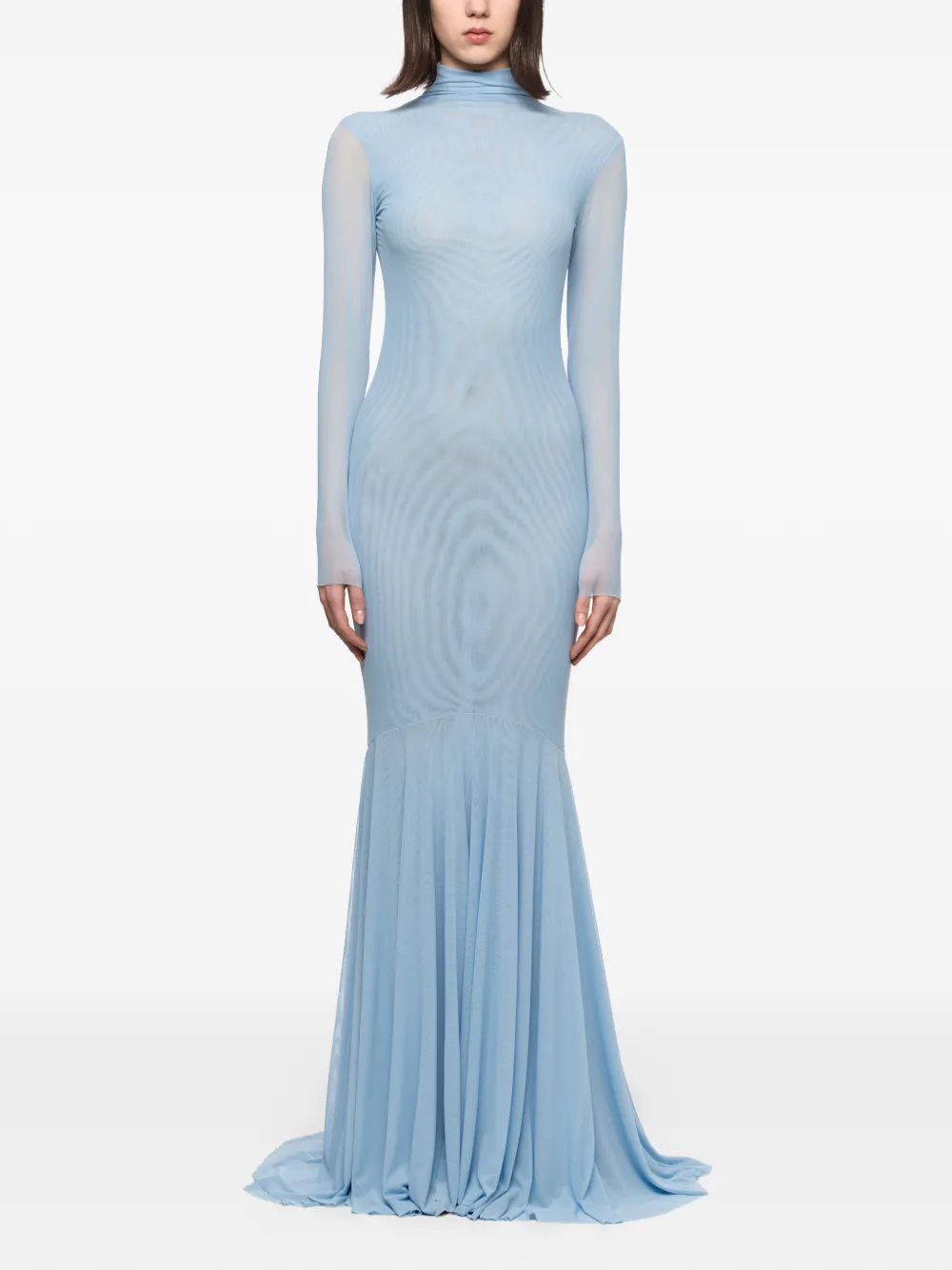 Atu Body Couture high-neck maxi dress - Blu