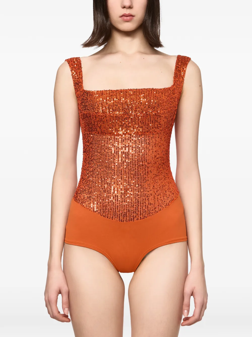 Atu Body Couture sequin-embellished body - Arancione